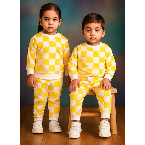 Warm Fleece Track Suit - Yellow