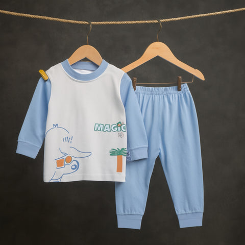 Premium Shirt & Trouser - Blue