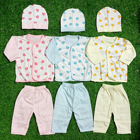 Pack of 3 Night Suits -  Hearts