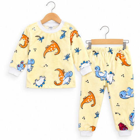 Premium Shirt & Trouser - Yellow Animal