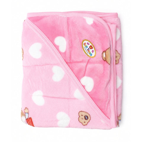 Plush Wrapping Sheet - Bear & Heart