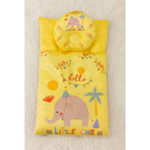Velvet Carry Nest with Pillow - Little One Yellow