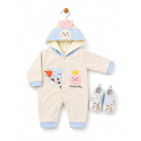 Romper With Booties - Cartoon
