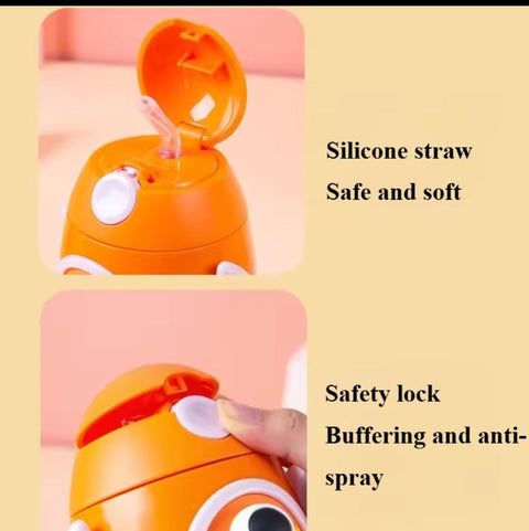 Bottle with Straw -  500ML - Mini Rocket
