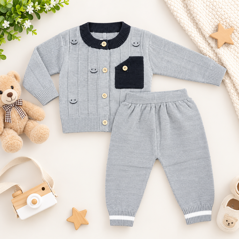 Imported - Woolen Suit - Gray Smiley
