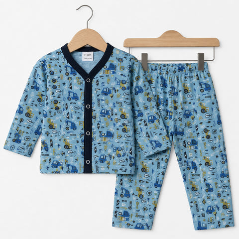 Summer Night Suit - Design 26 - Crane