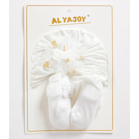 Baby Turban Cap & Socks Set