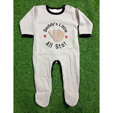Fleece Baby Romper - Cartoon - Gray