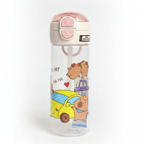 Imported - Water Bottle with Straw - 580 ML