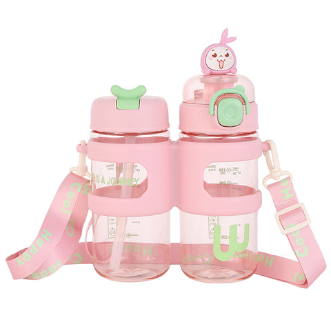 Bottles with Straw - Cartoon