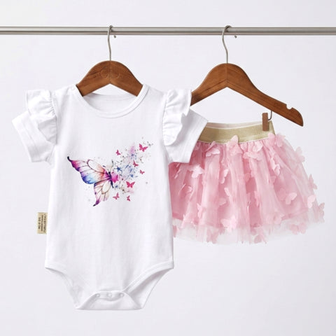 Baby Girl Formal Dress (Bodysuit) Pink