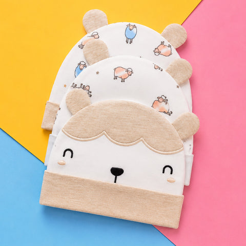 Pack of 3 Caps - Sheep - Skin