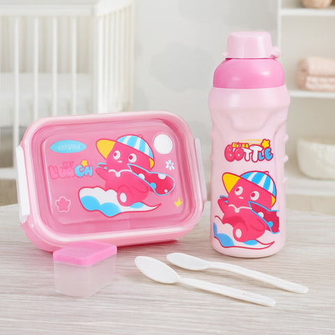 Lunch Box & Water Bottle - Dream - Pink
