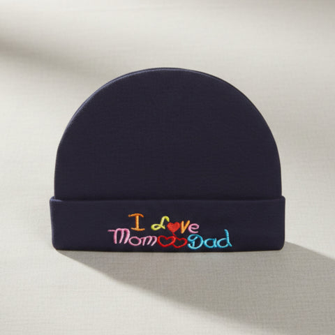 Baby Cap - Love Mom & Dad