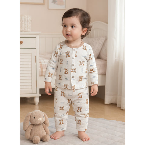 Premium Night Suits - Design 26 - Brown Bear