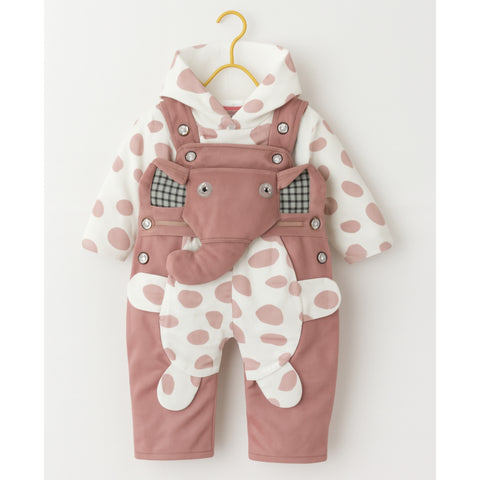 Winter - Baby Romper - Elephant Light Pink - SBP100