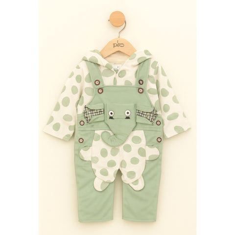 Winter - Baby Romper - Elephant Green - SBP96