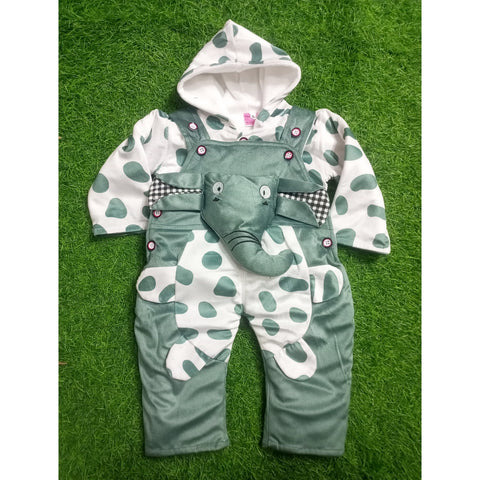Winter - Baby Romper - Elephant Green - SBP98