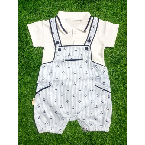 Baby Romper - Anchor - Blue