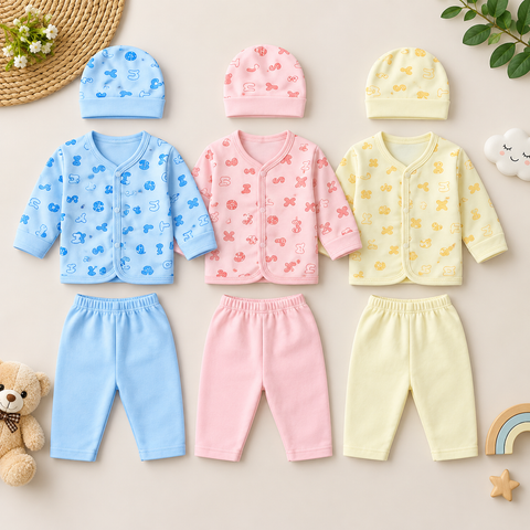 Winter - Pack of 3 Night Suits - Alphabet