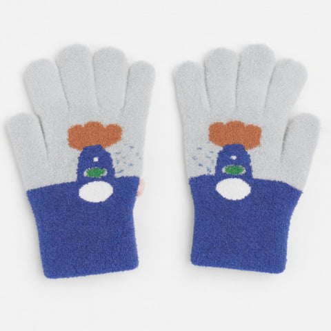 Pair of Gloves - Gray & Blue (3-5 Years)