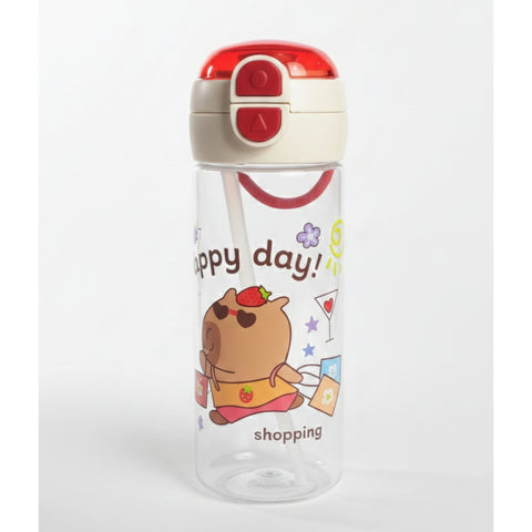 Imported - Water Bottle with Straw - 580 ML