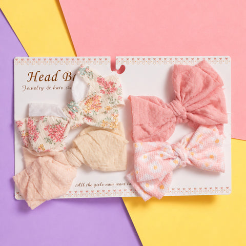 4 Pieces Headbands - Bow - Design 2