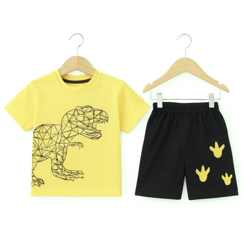 T-Shirt With Short  - Dinosaur