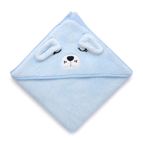 Hooded Towel - Cartoon - Blue