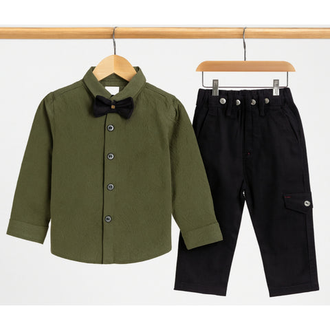 Kids Formal Outfit Set - Green