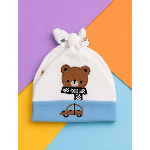 Pack of 3 Caps - Bear - Blue