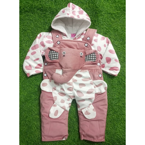 Winter - Baby Romper - Elephant Light Pink - SBP100