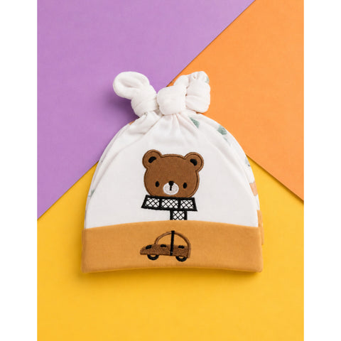 Pack of 3 Caps - Bear - Brown