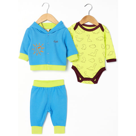 3Pcs Hooded Suit Set - Cute