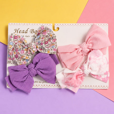 4 Pieces Headbands - Bow - Design 1