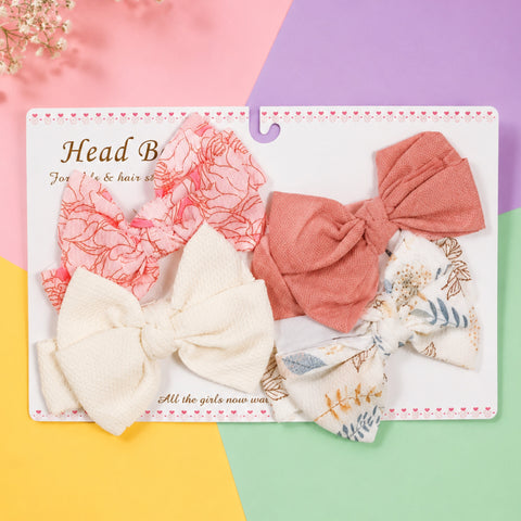 4 Pieces Headbands - Bow - Design 4