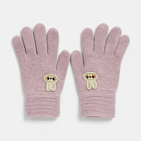 Pair of Gloves - Purple Cartoon (3-5 Years)