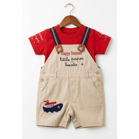 Baby Romper - Happy Summer - Red