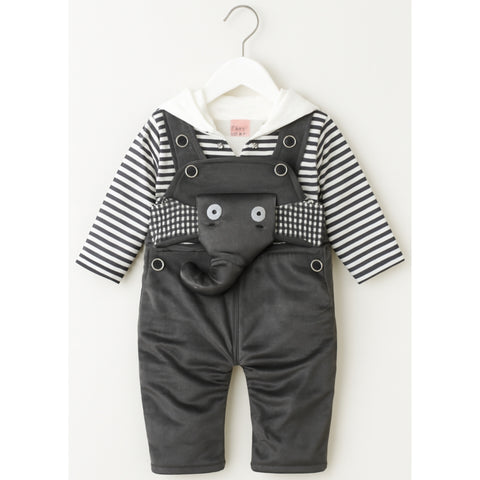 Winter - Baby Romper - Lining Gray - SBP105