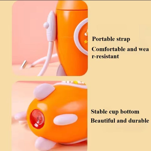 Bottle with Straw -  500ML - Mini Rocket