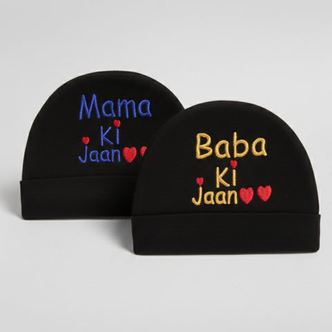 Pack of 2 Black Caps - Love Family