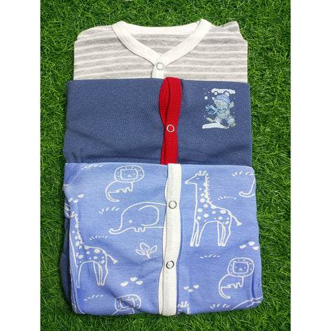 Pack of 3 Baby Rompers - 25 - Design 2