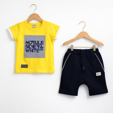 T.Shirt & Short - Yellow
