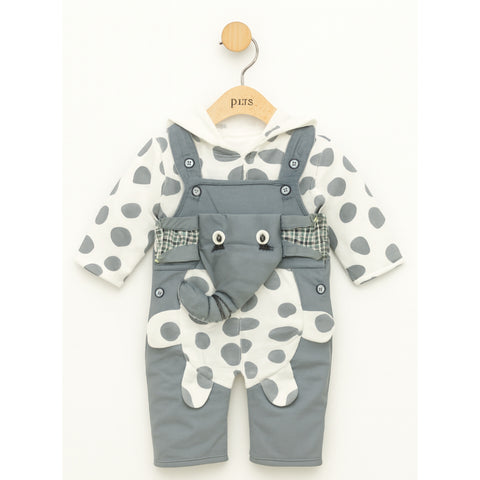 Winter - Baby Romper - Elephant Gray - SBP95