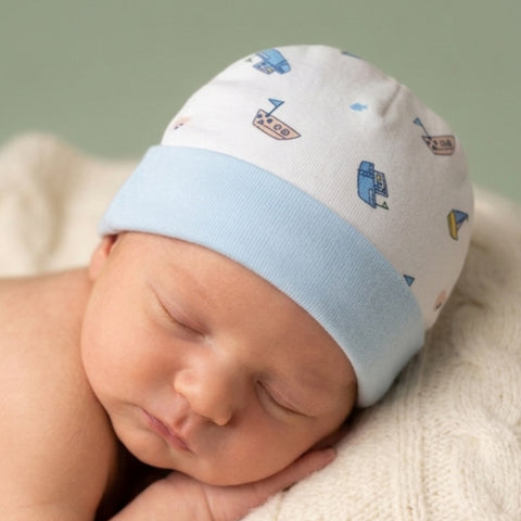Baby Caps - Blue Ships