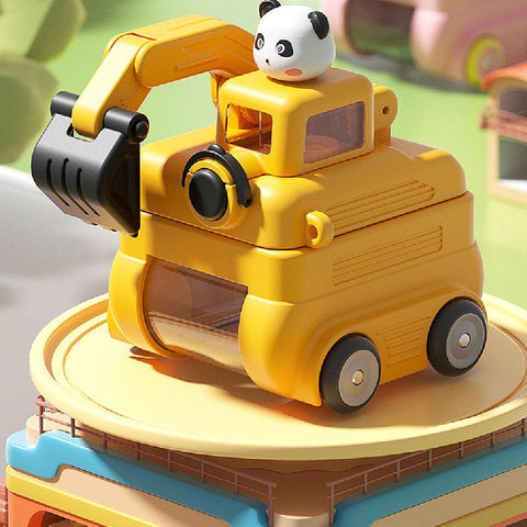 Bottle with Straw -  500ML - Excavator Design
