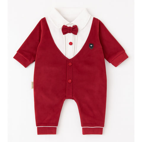 Winter - Baby Romper - Red Bow