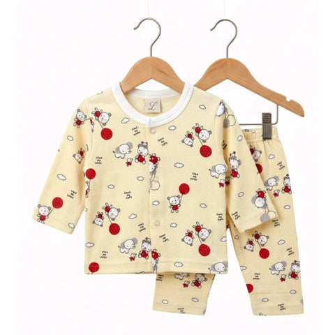 Premium Night Suits - Yellow - Cloud & Balloon
