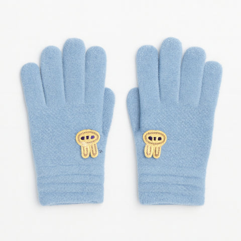 Pair of Gloves - Blue Cartoon (3-5 Years)