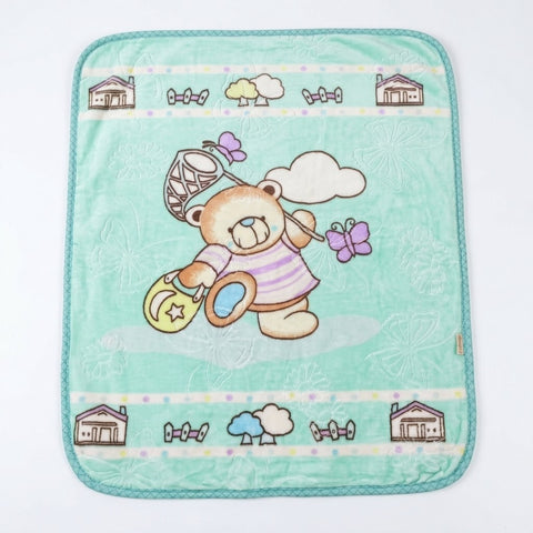 Baby Blanket - Green - Cartoon